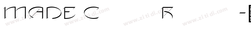 MADE Canvas Regular字体转换